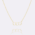 Collar personalizado con nombre en forma de corazón
