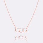 Collar personalizado con nombre en forma de corazón