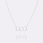 Collar personalizado con nombre en forma de corazón