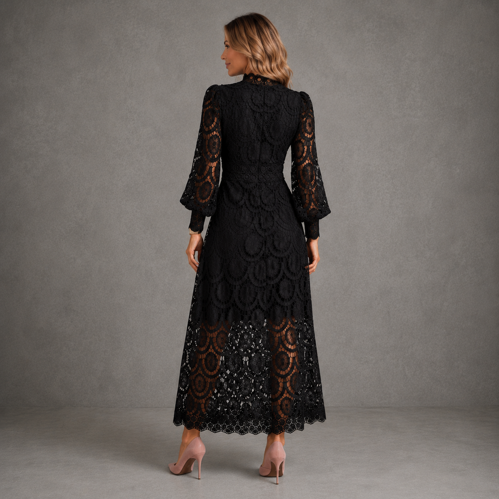 Jazlyn - Vestido midi de encaje