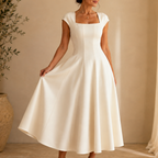Wiveca - Vestido de escote cuadrado