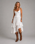 Rian - Vestido midi boho con corsé