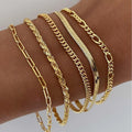 Set de pulseras doradas Ellis Renner
