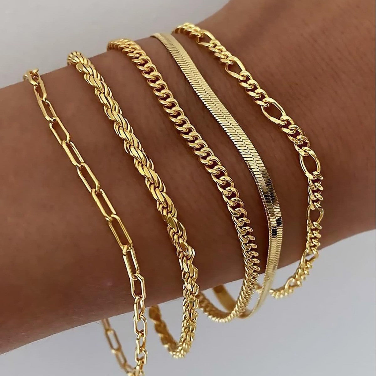 Set de pulseras doradas Ellis Renner