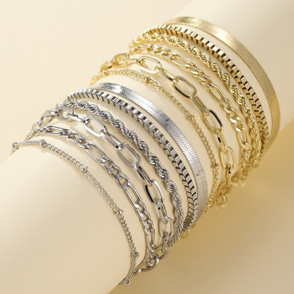 Set de pulseras doradas Ellis Renner