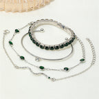 Sorina Feldwyn Set elegante de pulseras doradas