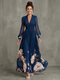 Maybelle - Vestido largo con bajo floral