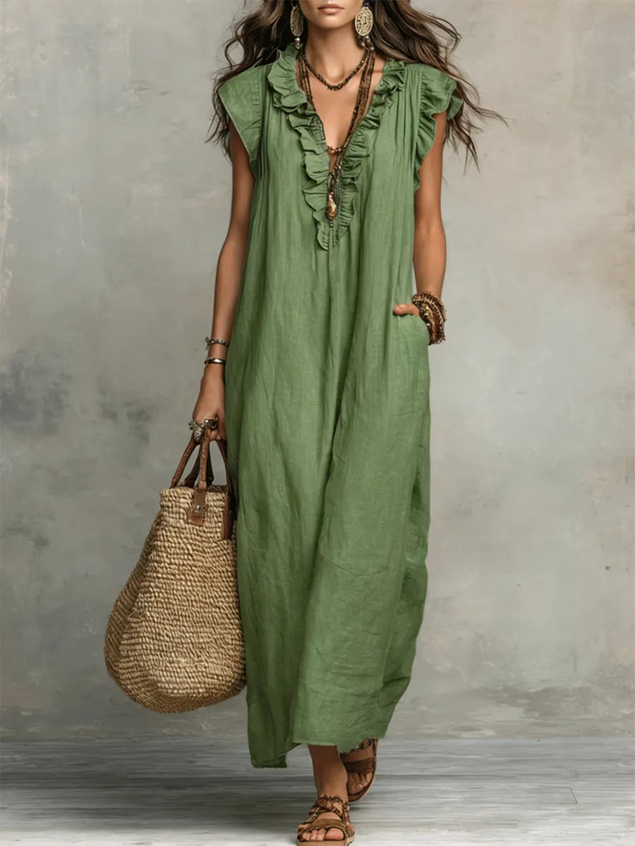 Zoey - Vestido largo bohemio