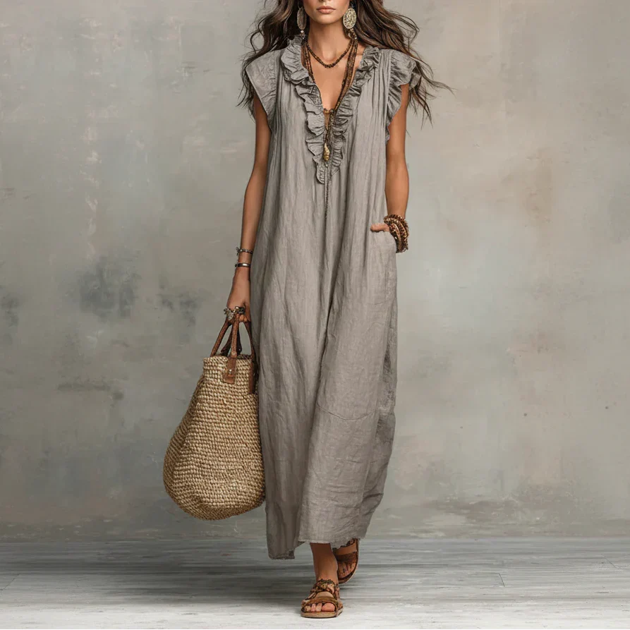 Zoey - Vestido largo bohemio