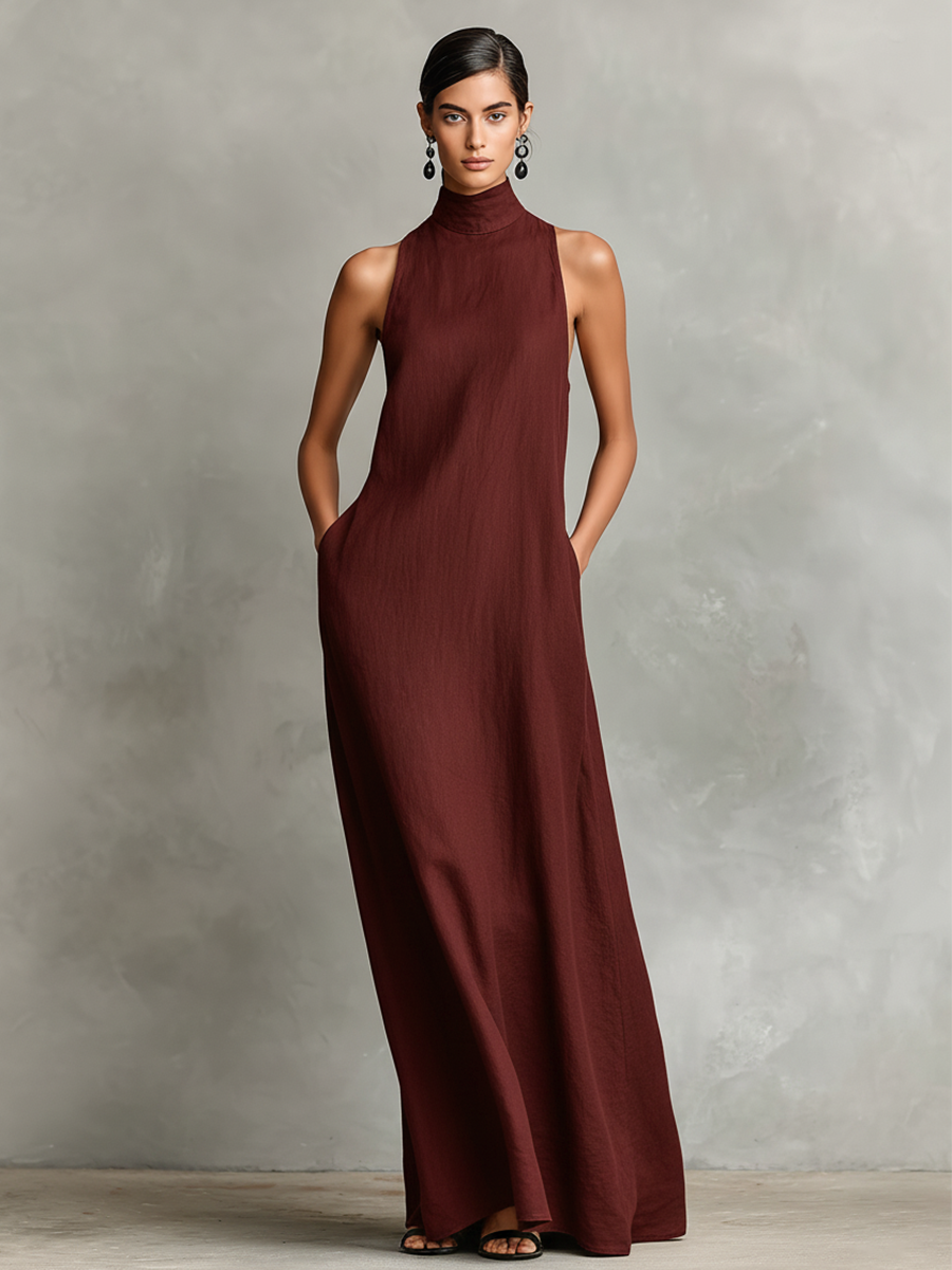 Chantal - Vestido largo minimalista
